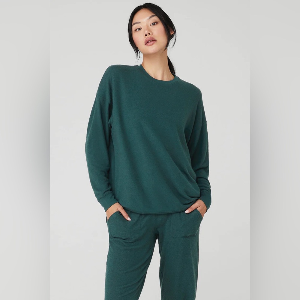 ALO - SoHo Pullover - Green - Small